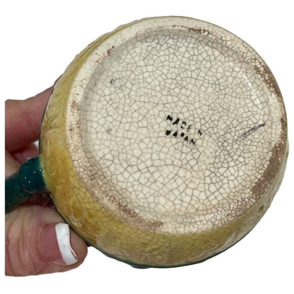 Vintage Made in Japan  Fruit Leaves Creamer and Sugar - Picture 3 of 12